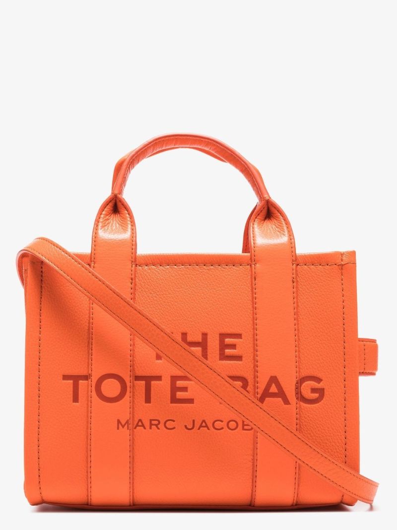 Orange the Leather Mini Tote Bag