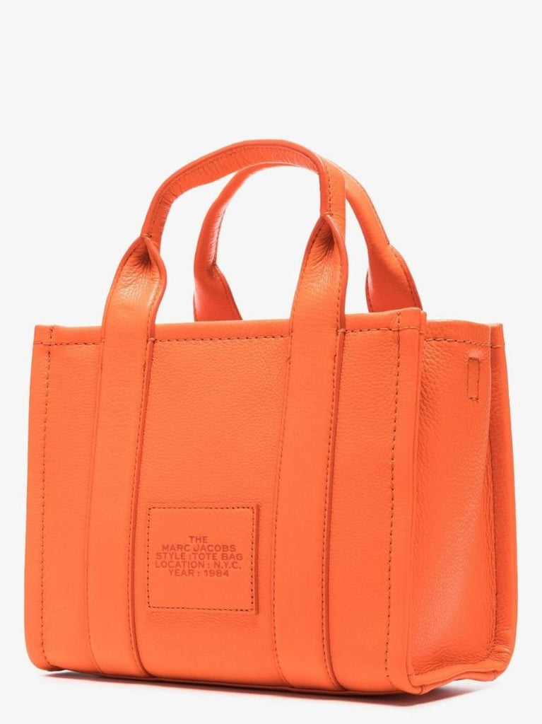 Orange the Leather Mini Tote Bag