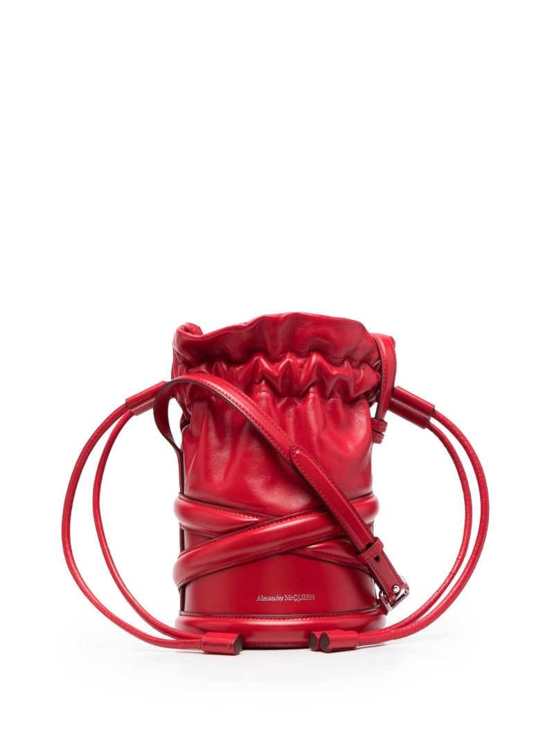 Red the Curve Leather Bucket Bag