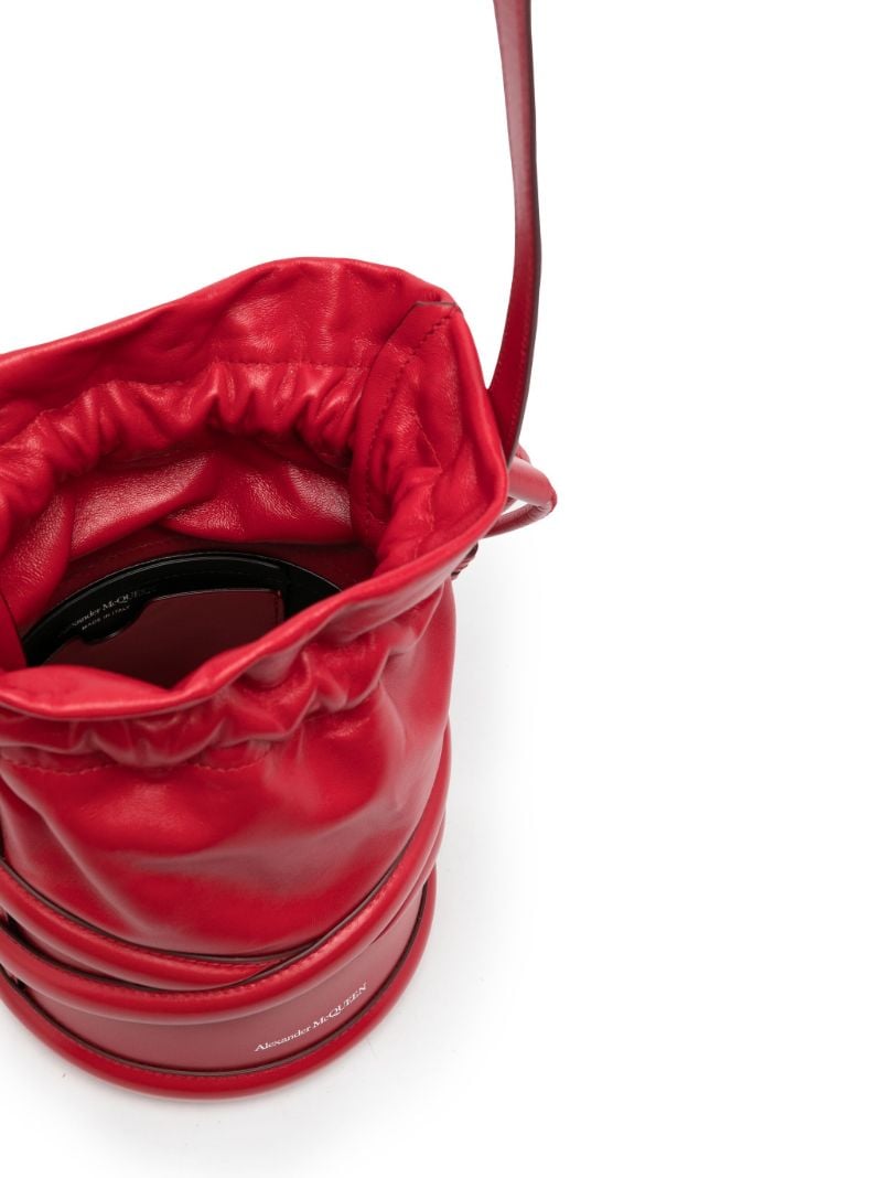 Red the Curve Leather Bucket Bag