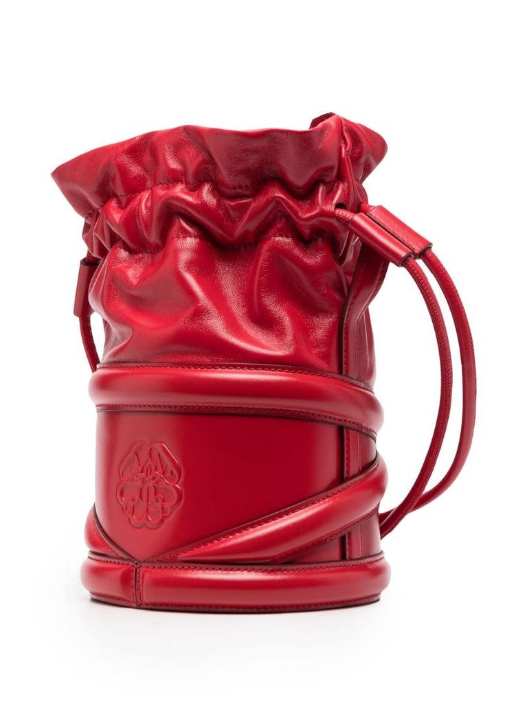 Red the Curve Leather Bucket Bag