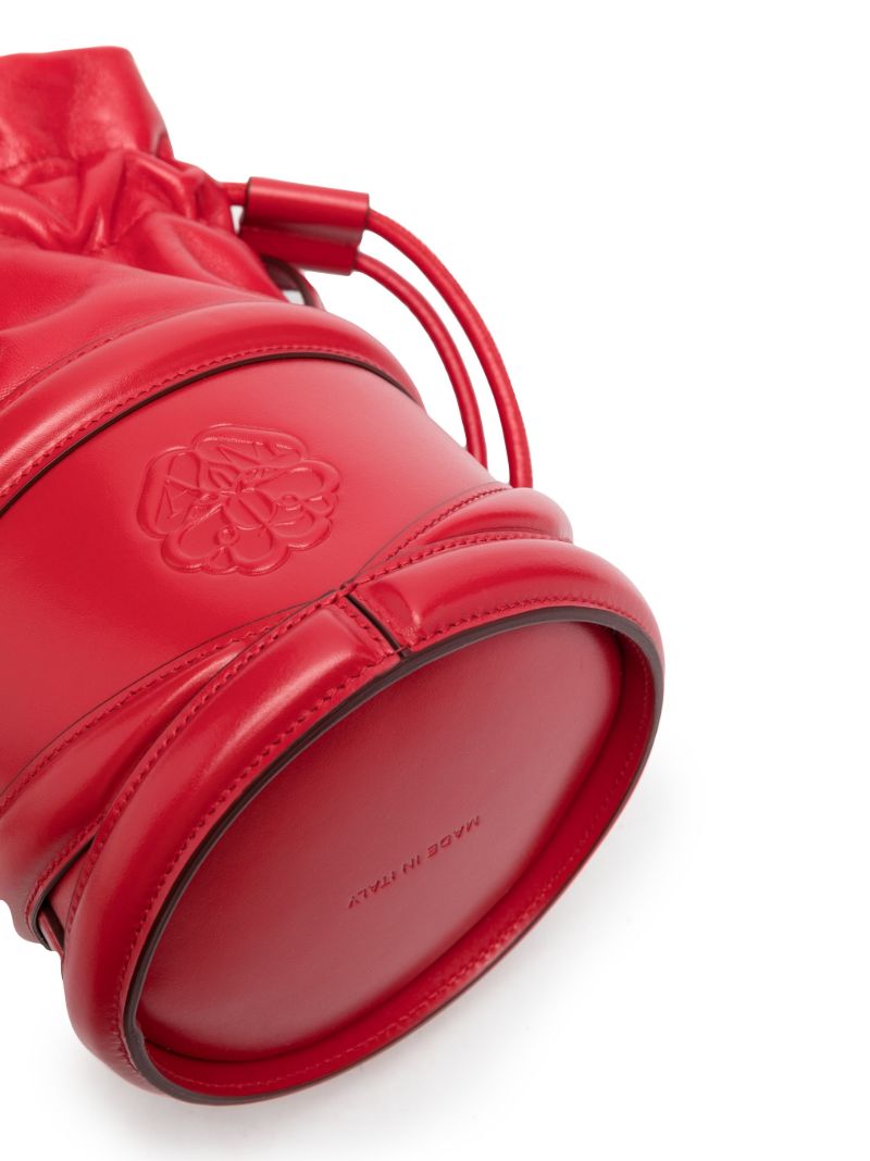Red the Curve Leather Bucket Bag