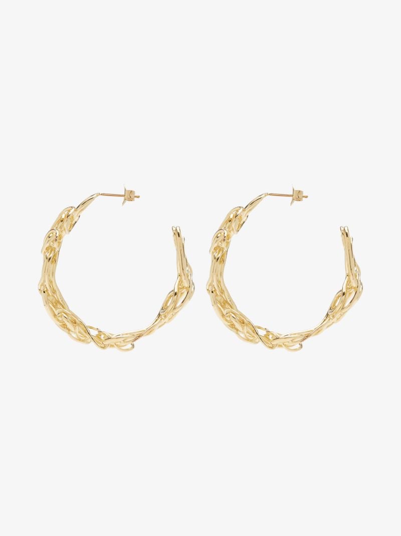 Gold Vermeil F38 Hoop Earrings