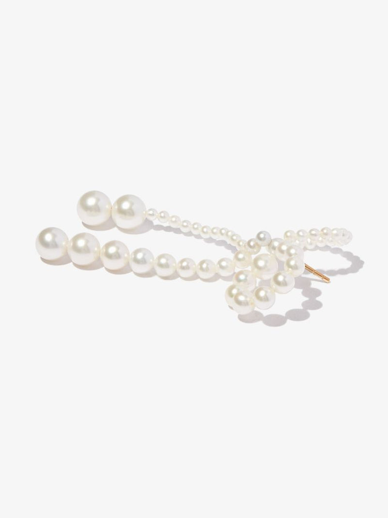 14k Yellow Gold Grande Rosette Pearl Earrings