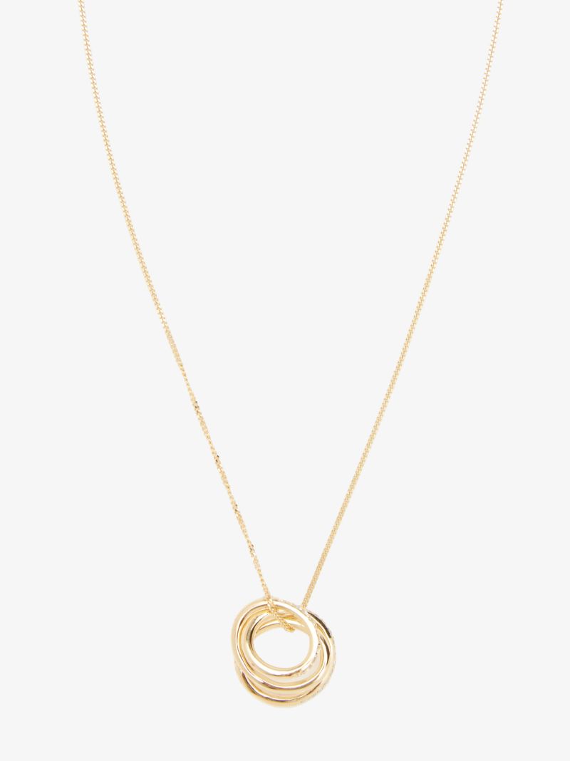 Gold Vermeil Flow Topaz Pendant Necklace