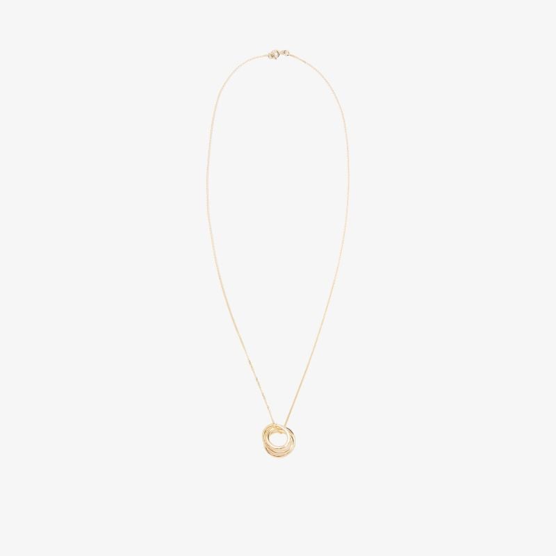 Gold Vermeil Flow Topaz Pendant Necklace
