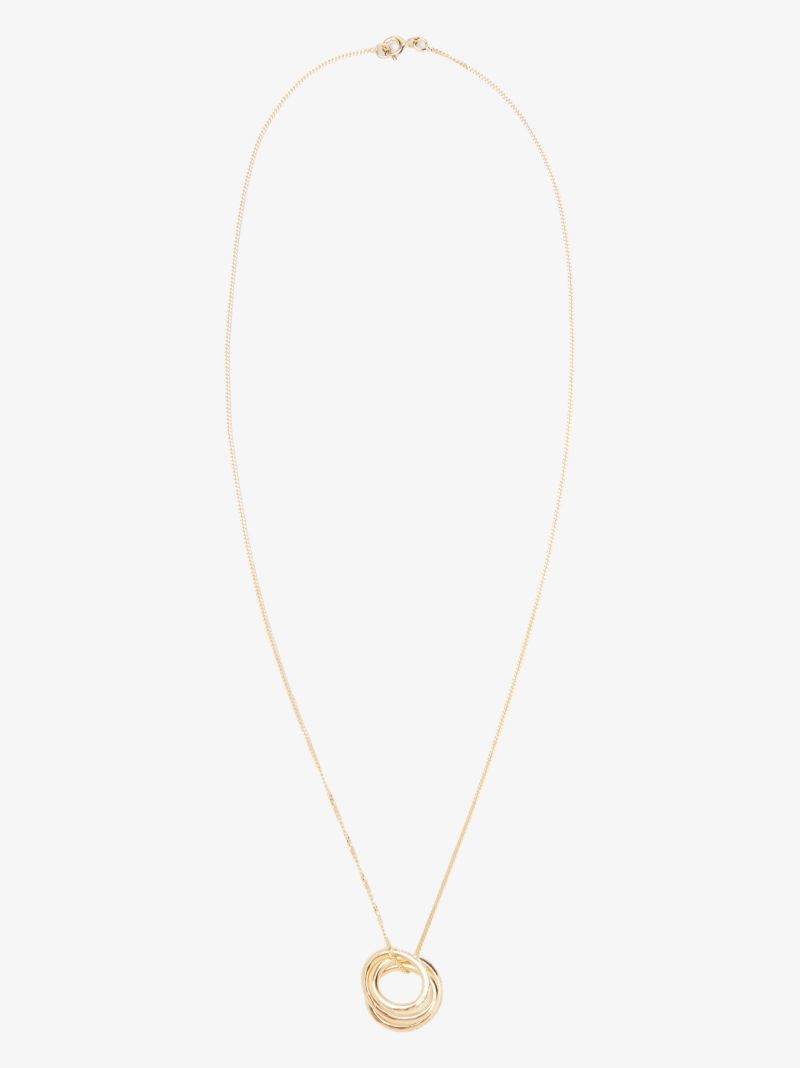 Gold Vermeil Flow Topaz Pendant Necklace