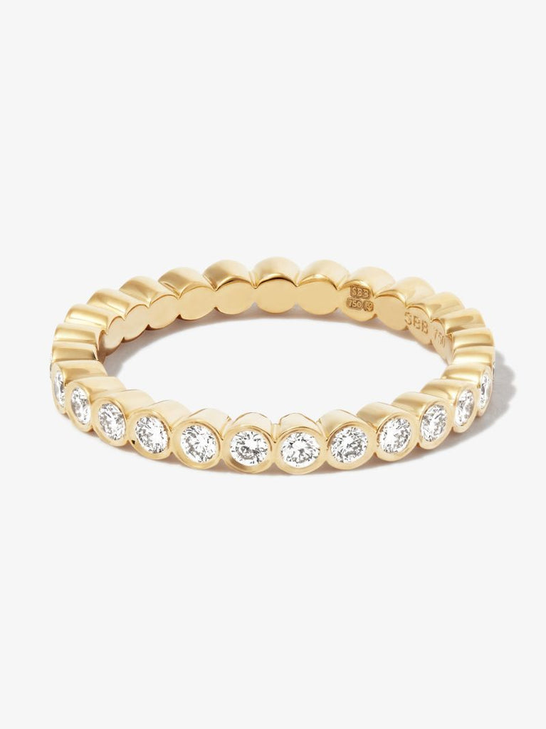 18k Yellow Gold Mon Cher Croissant Diamond Ring