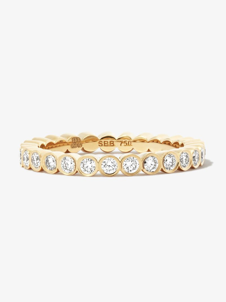 18k Yellow Gold Mon Cher Croissant Diamond Ring