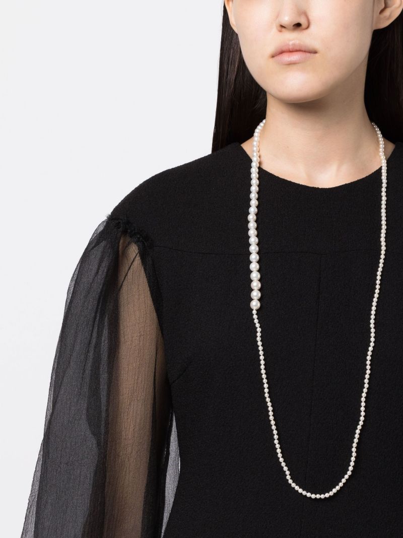 14k Yellow Gold Grand Peggy Pearl Necklace