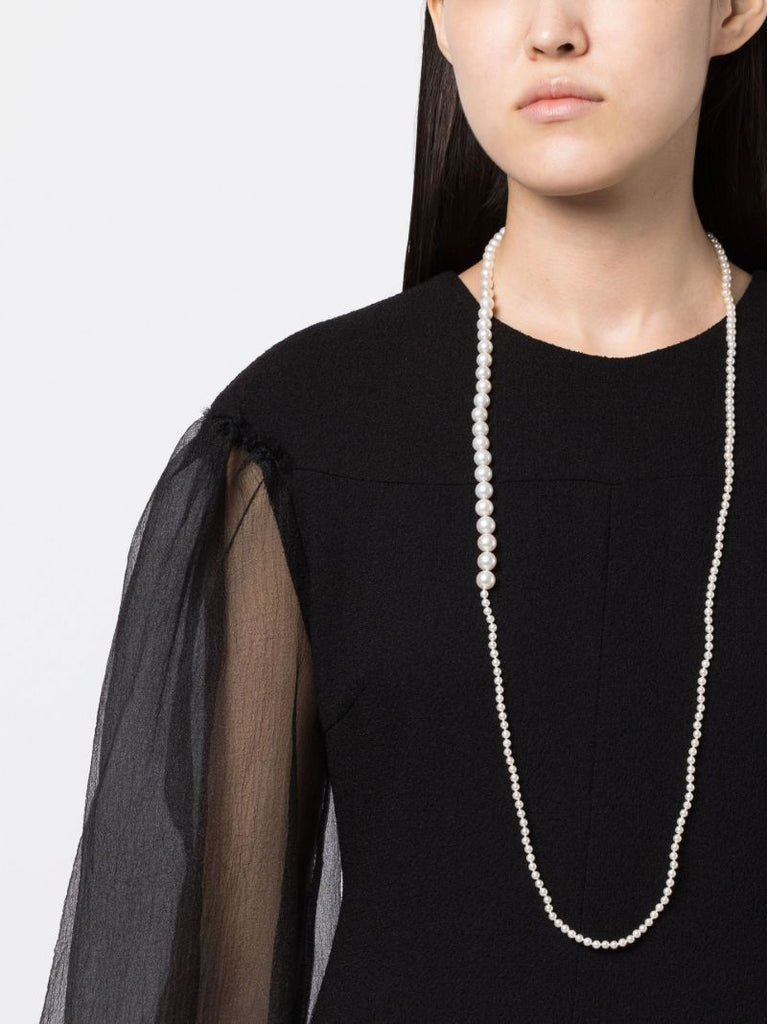 14k Yellow Gold Grand Peggy Pearl Necklace