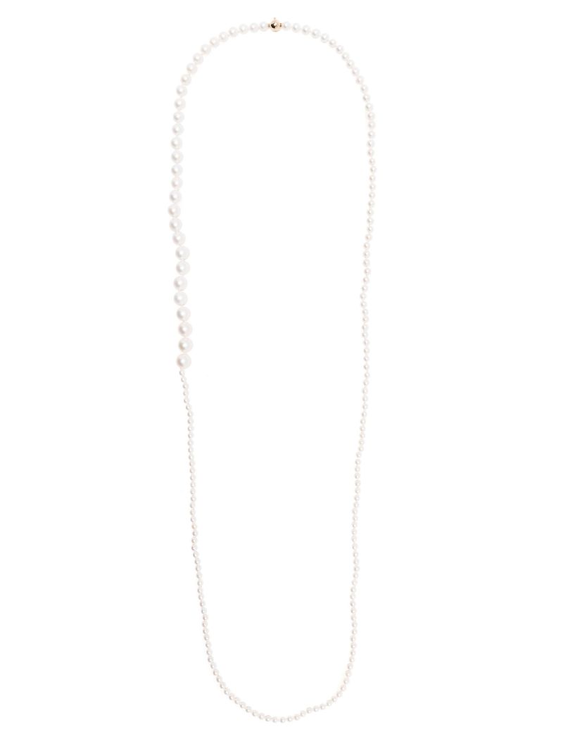 14k Yellow Gold Grand Peggy Pearl Necklace