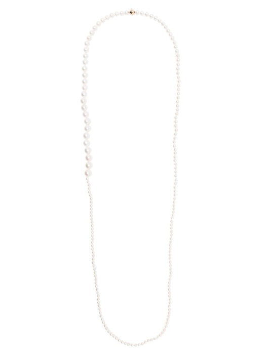 14k Yellow Gold Grand Peggy Pearl Necklace