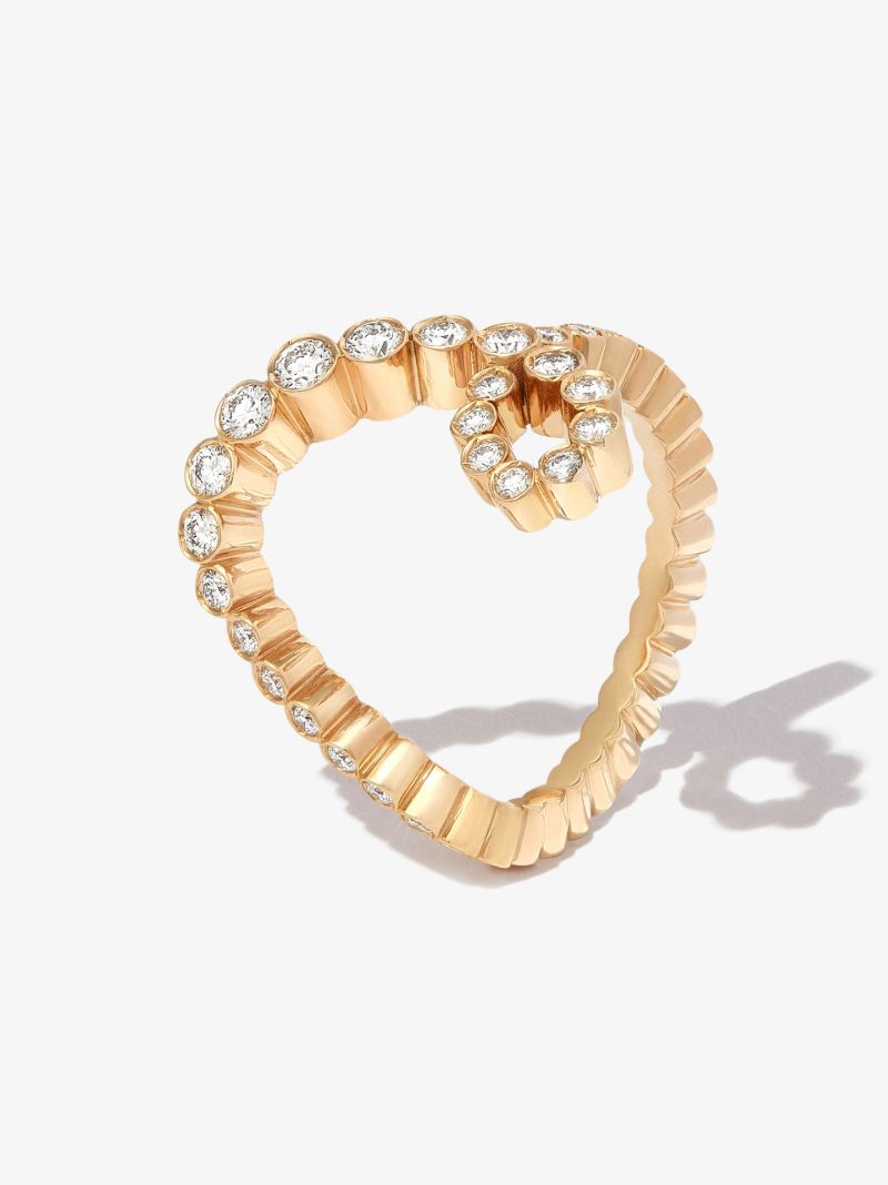 18k Yellow Gold Ensemble Ruban Diamond Ring