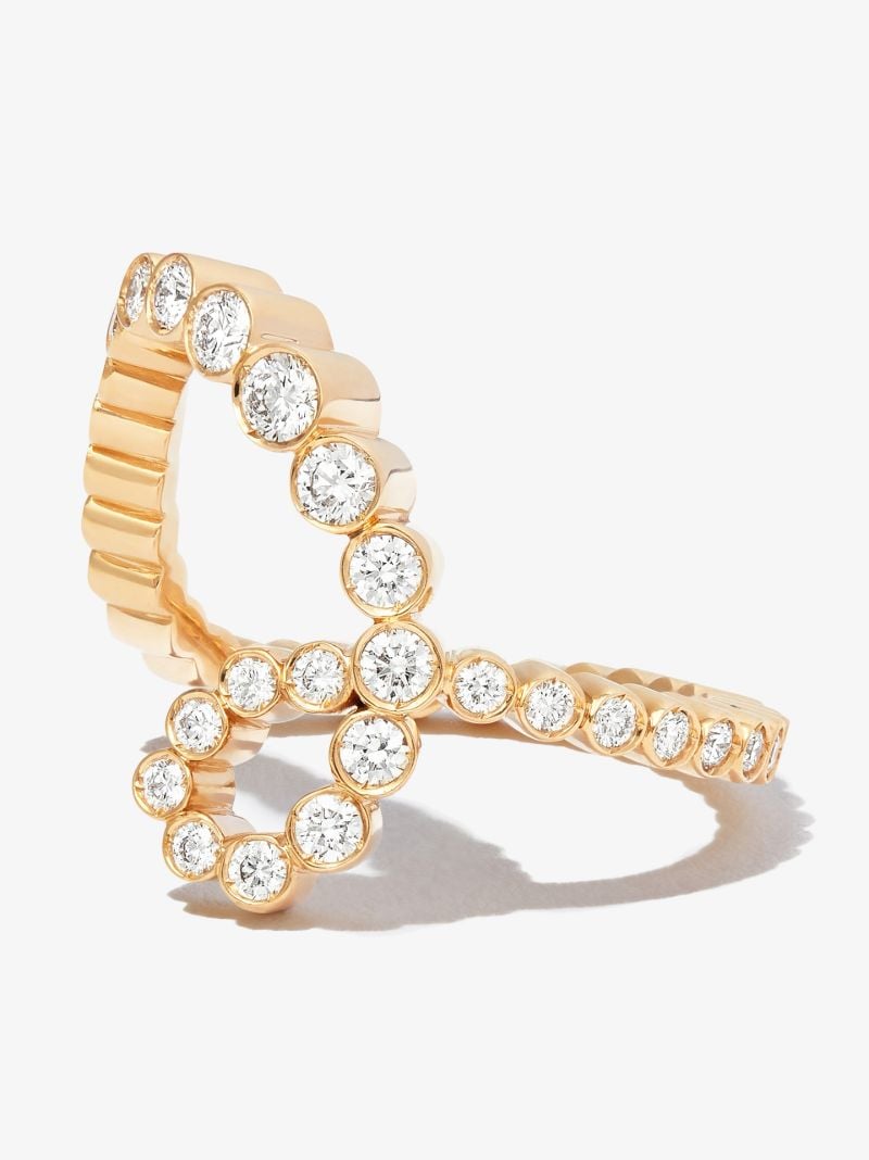 18k Yellow Gold Ensemble Ruban Diamond Ring