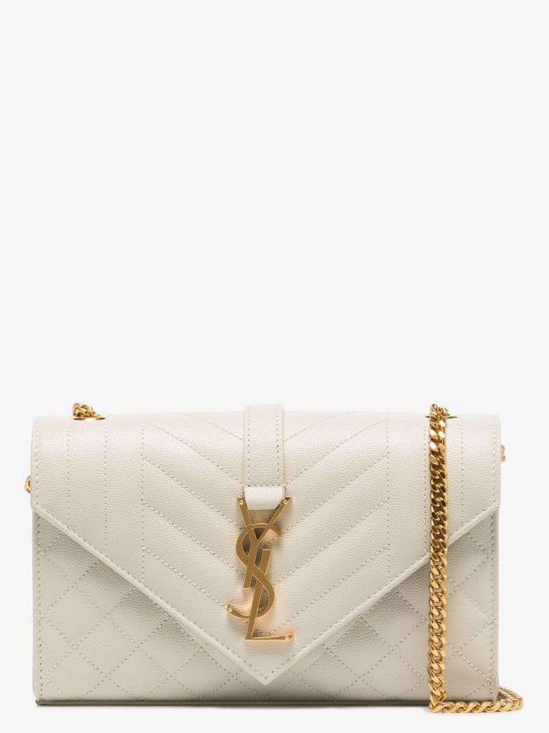 Neutral Envelope Leather Cross Body Bag