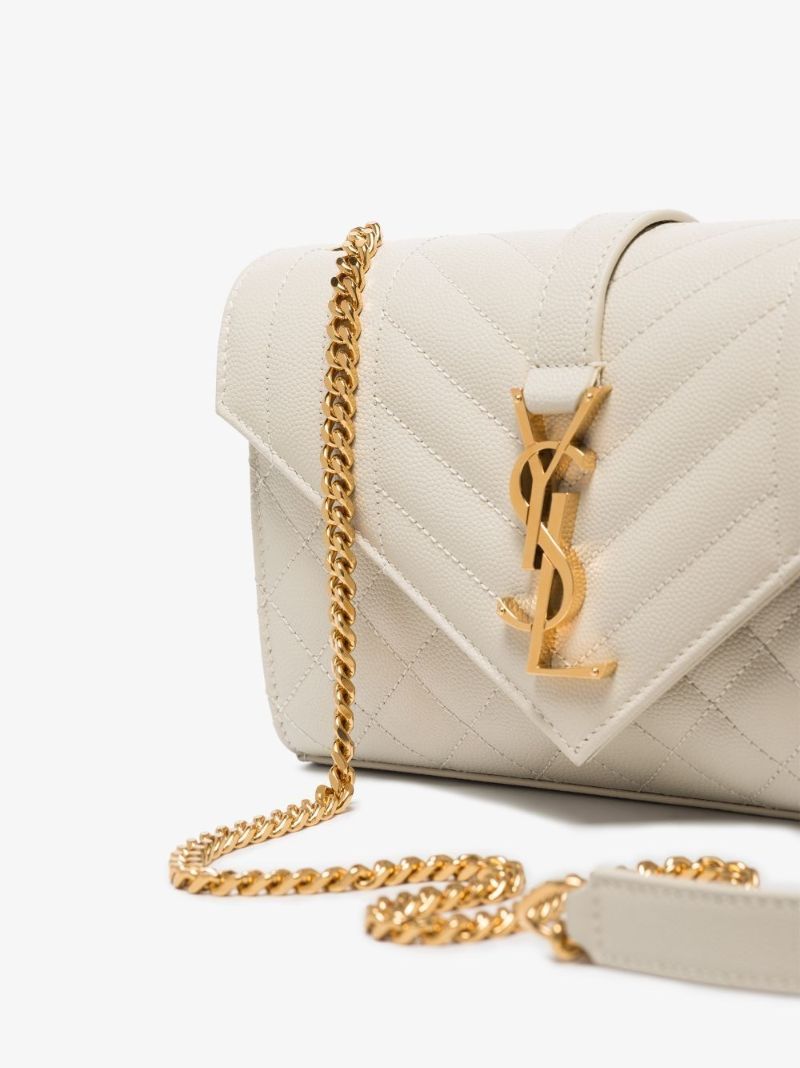 Neutral Envelope Leather Cross Body Bag