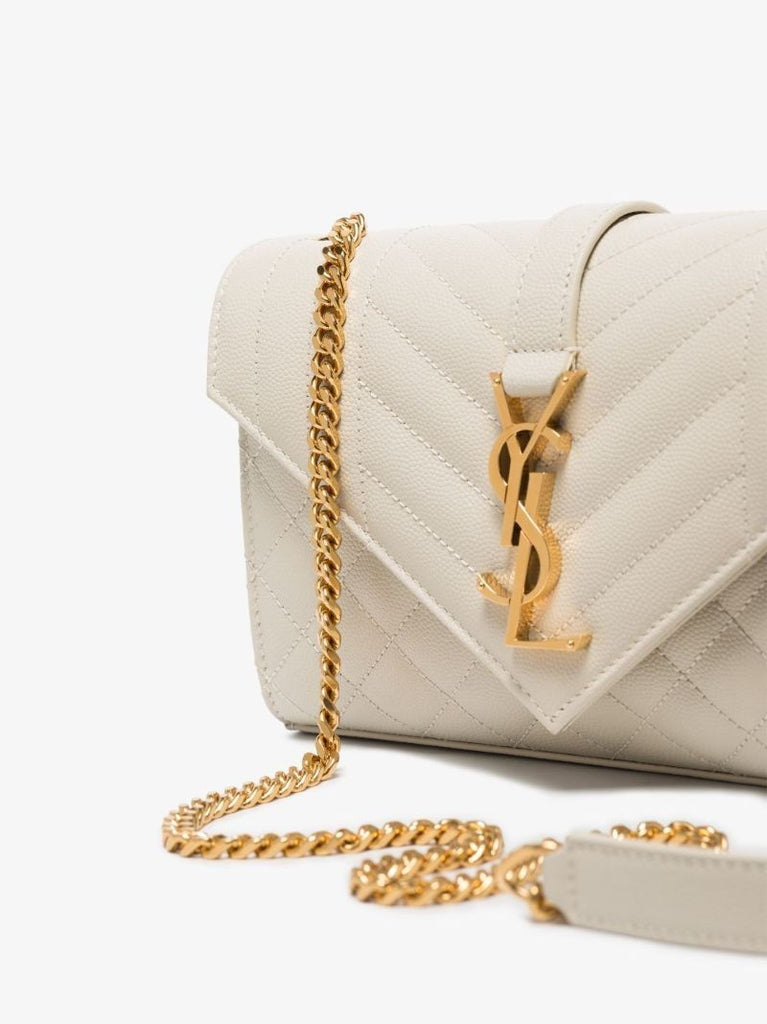 Neutral Envelope Leather Cross Body Bag