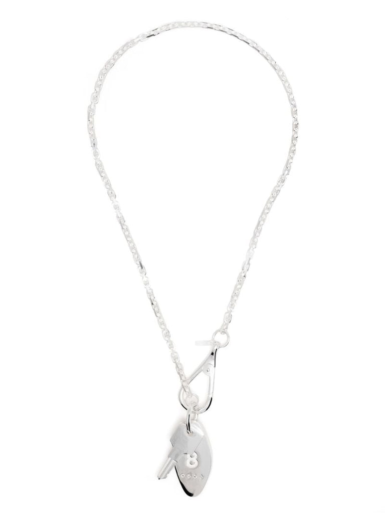 Sterling Silver Hl Towers Key Pendant Necklace