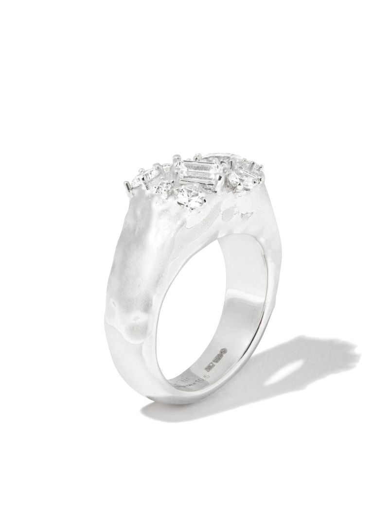 Sterling Silver Croisette Ring