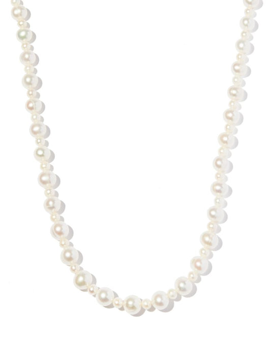 Sterling Silver Pebbles Pearl Necklace