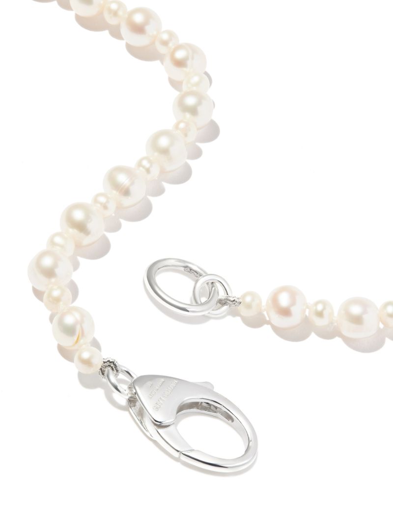 Sterling Silver Pebbles Pearl Necklace