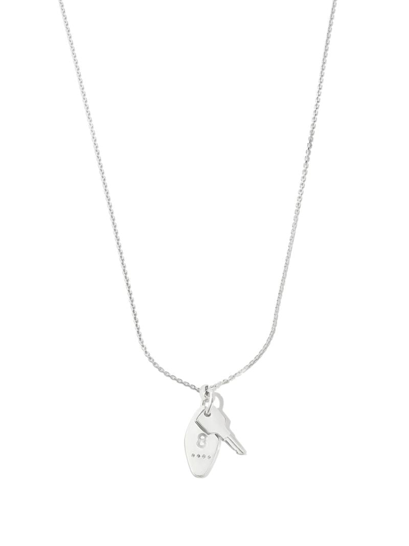 Sterling Silver Towers Key Pendant Necklace