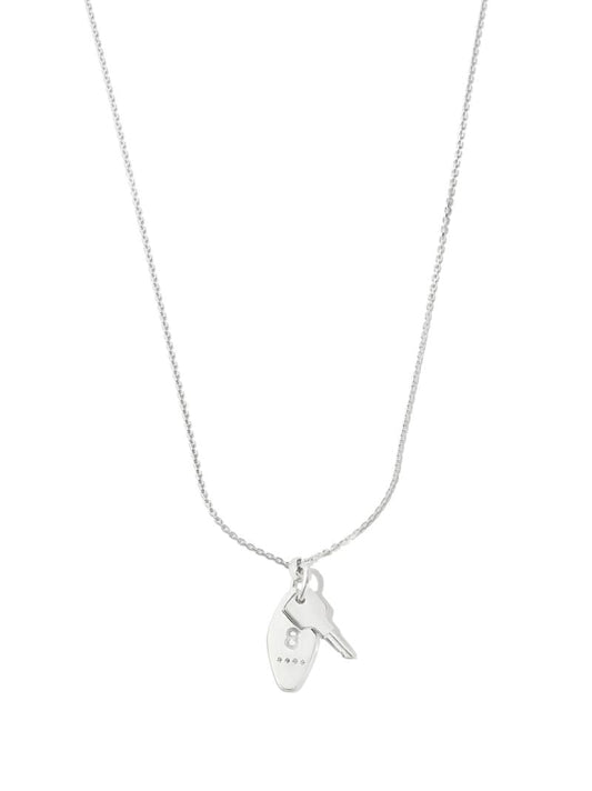 Sterling Silver Towers Key Pendant Necklace
