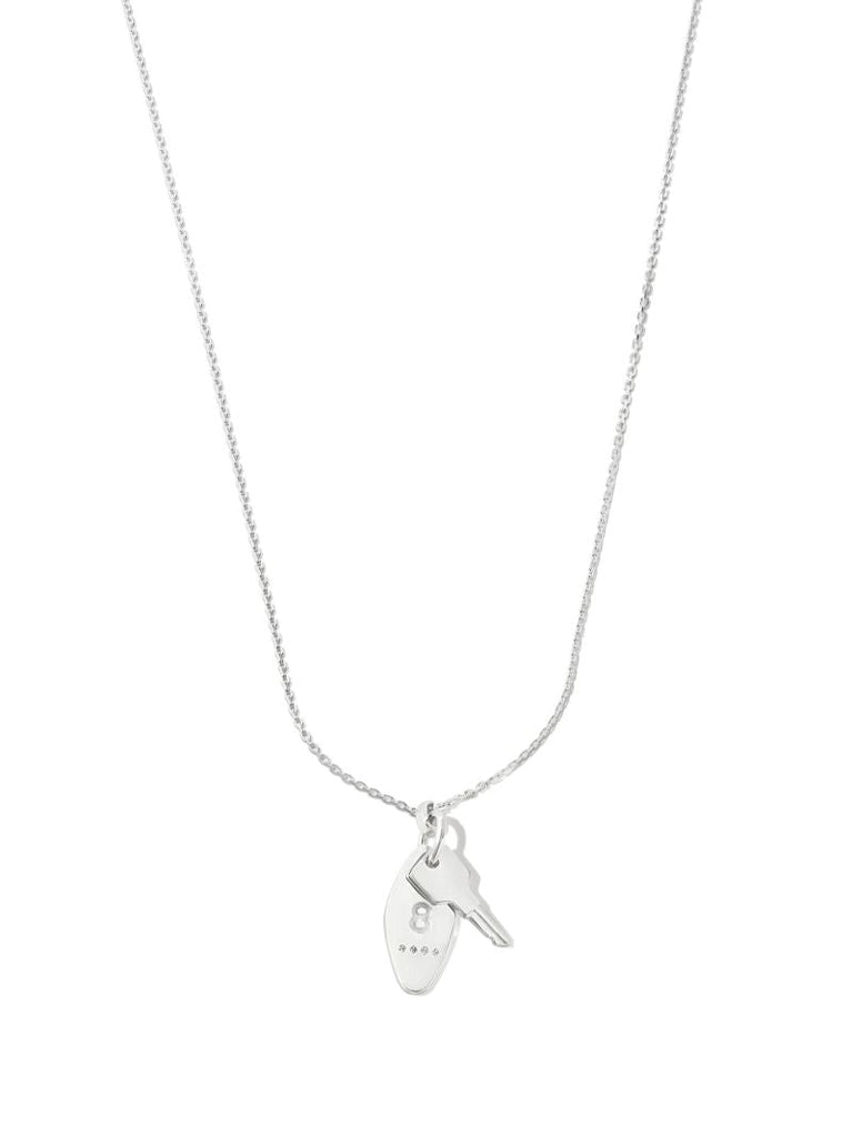 Sterling Silver Towers Key Pendant Necklace