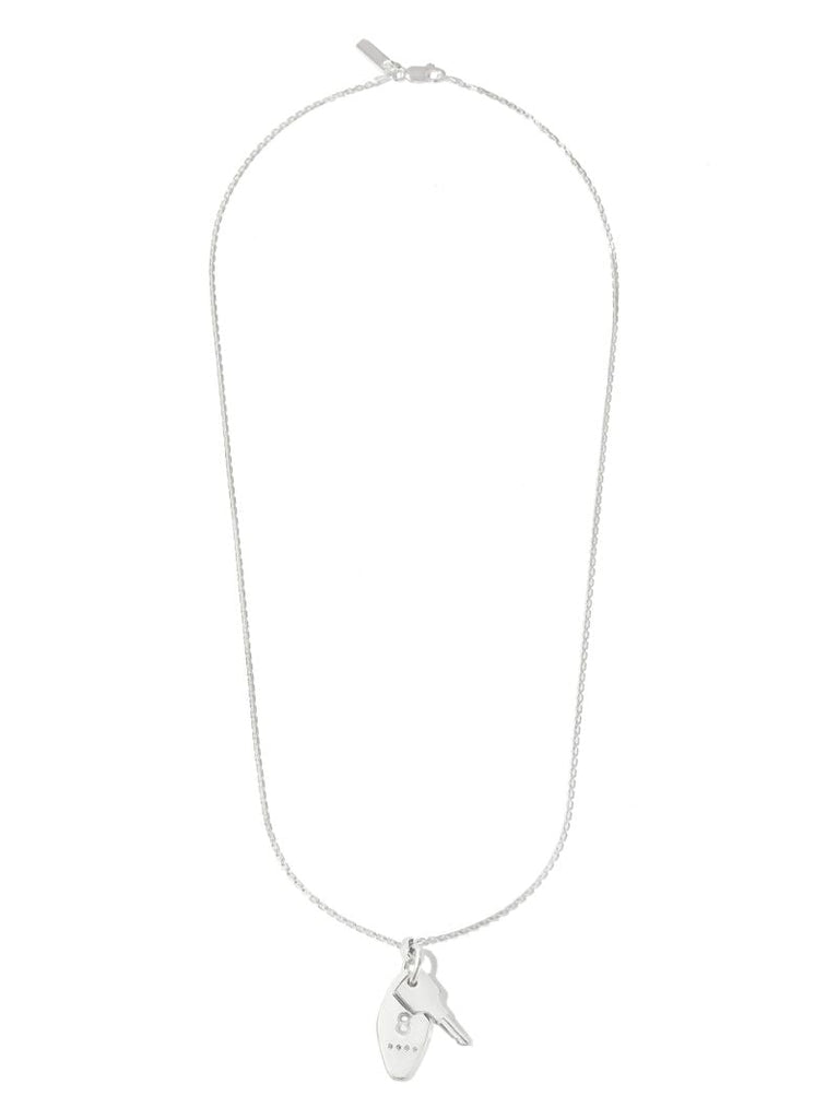 Sterling Silver Towers Key Pendant Necklace