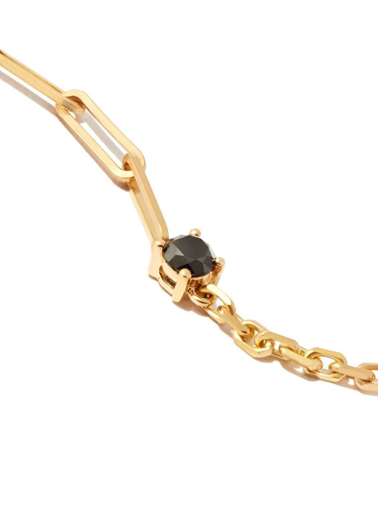 18k Yellow Gold Diamond Chain Bracelet