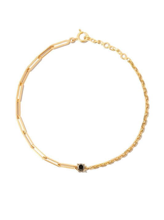 18k Yellow Gold Diamond Chain Bracelet