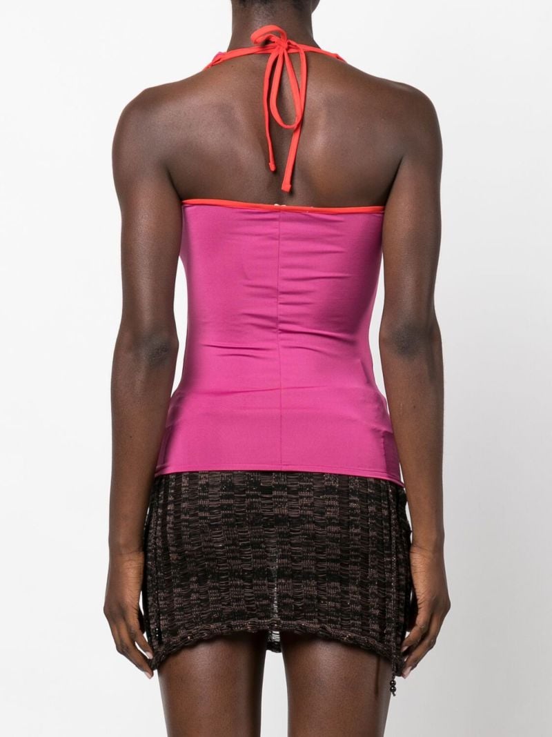 Purple Salma Halterneck Top