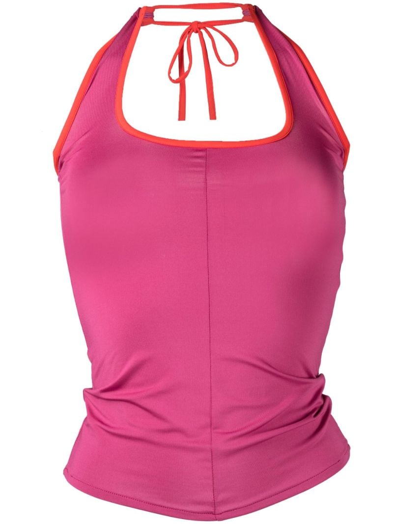Purple Salma Halterneck Top