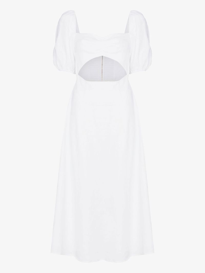 Pompano Linen Midi Dress