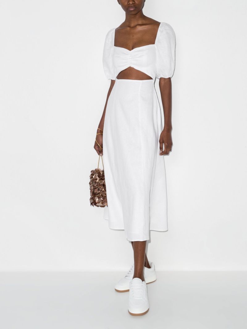 Pompano Linen Midi Dress