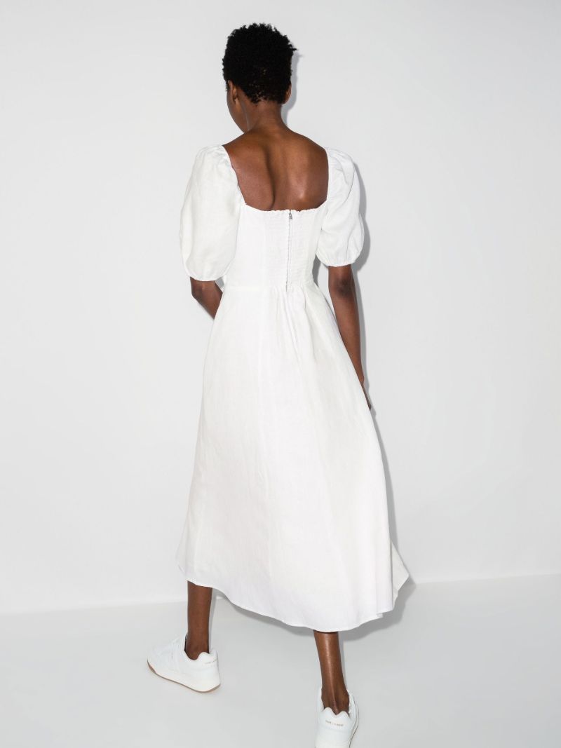 Pompano Linen Midi Dress