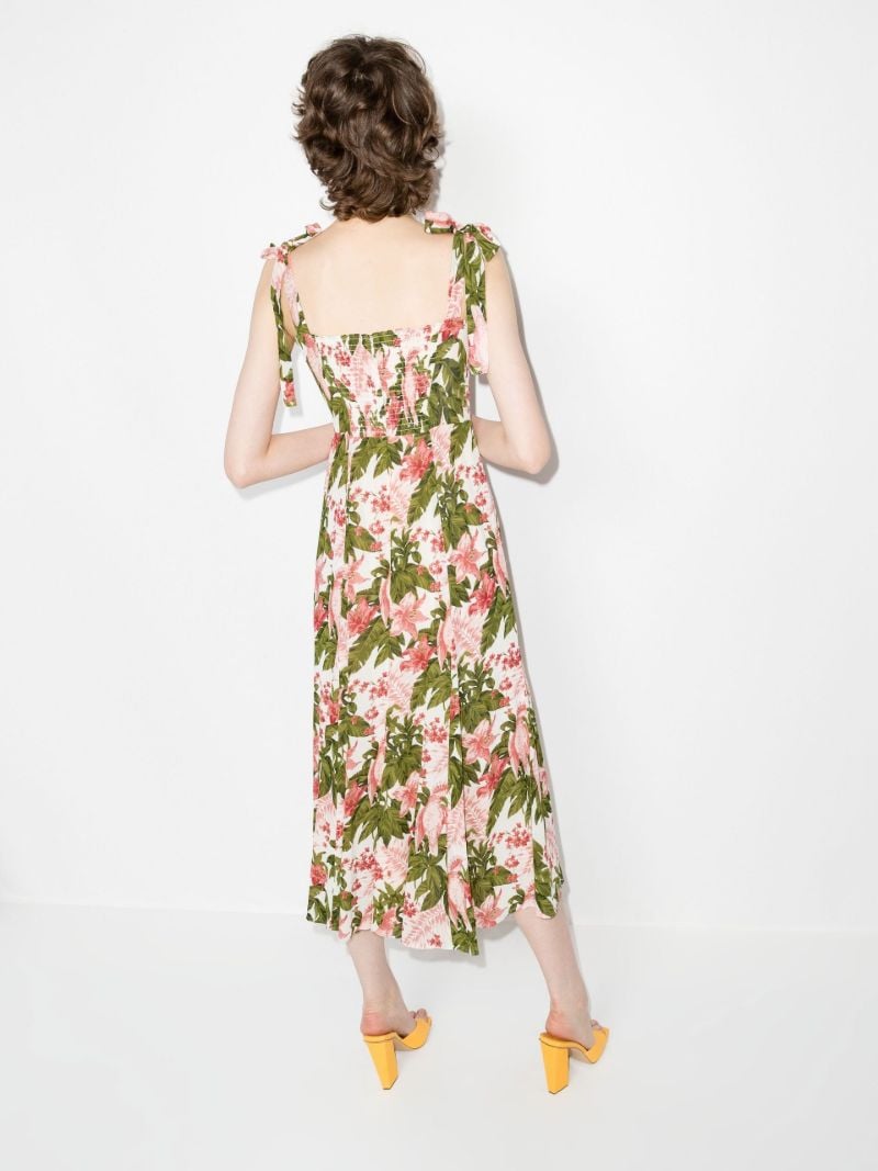 Nadira Floral Print Midi Dress