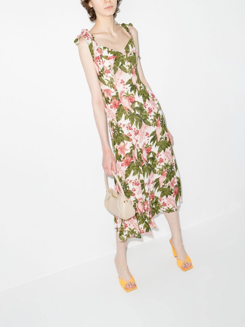 Nadira Floral Print Midi Dress