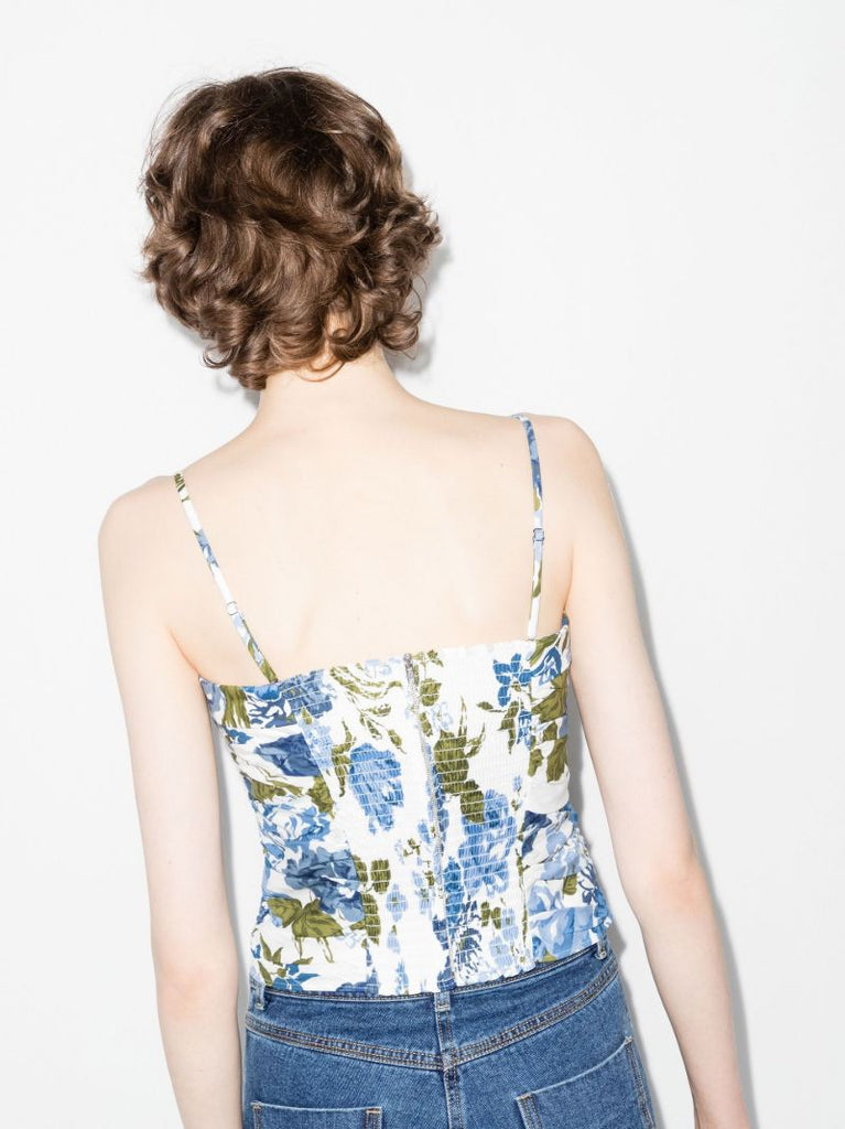 Orion Floral Print Organic Cotton Top