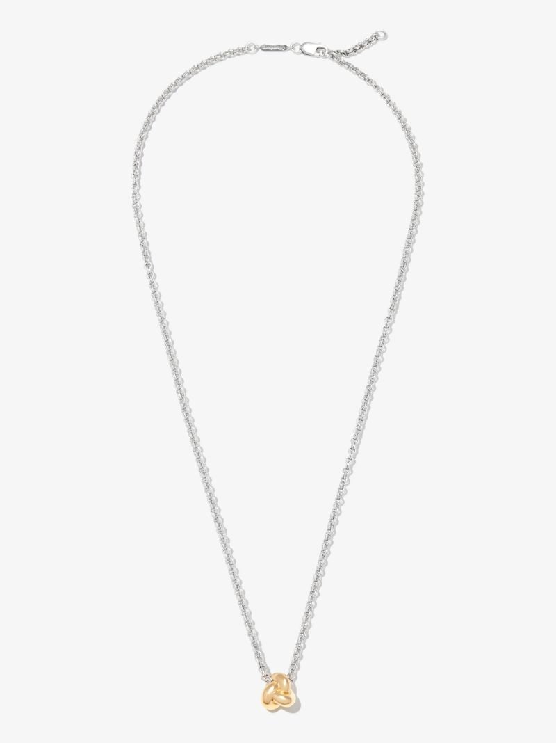 Sterling Silver Knot Pendant Necklace