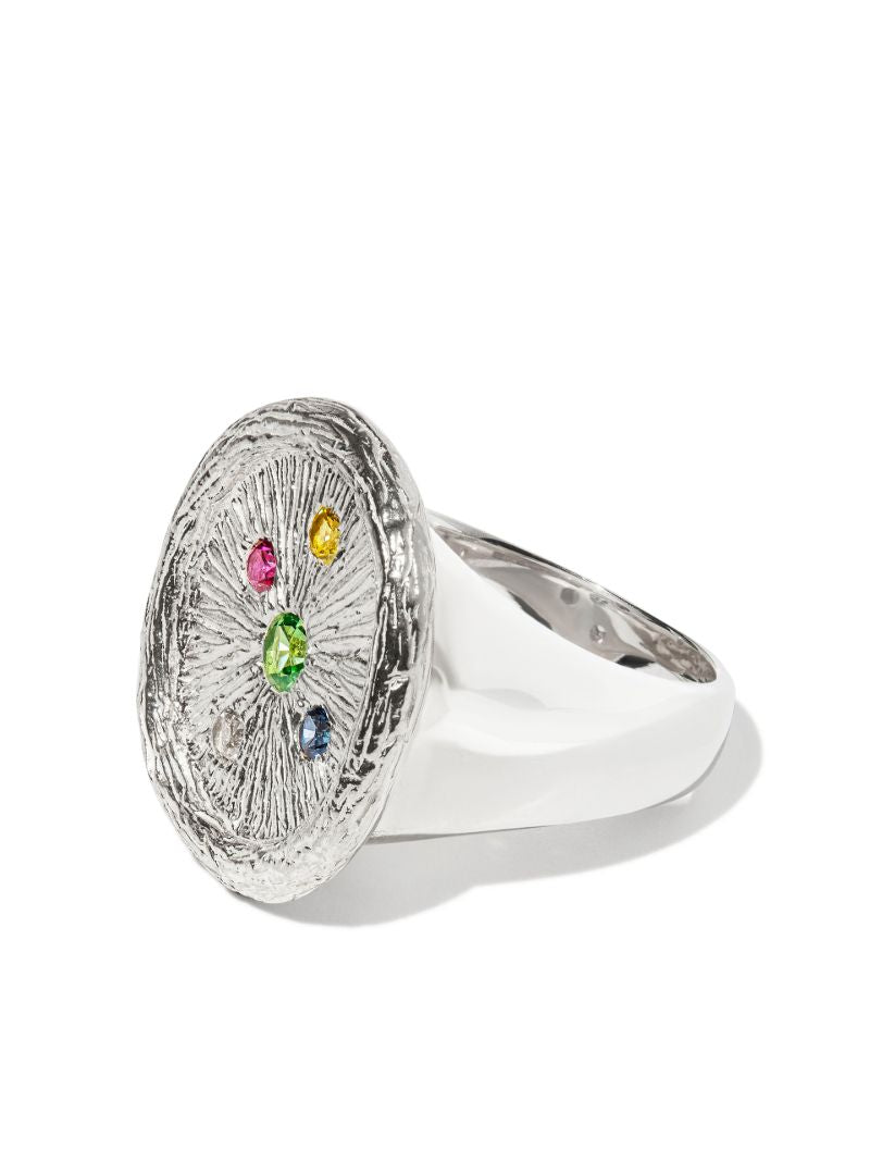 Sterling Silver Plants See Better Without Eyes Sapphire Ring