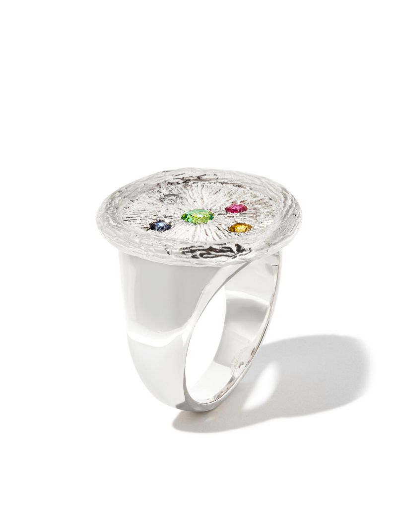 Sterling Silver Plants See Better Without Eyes Sapphire Ring