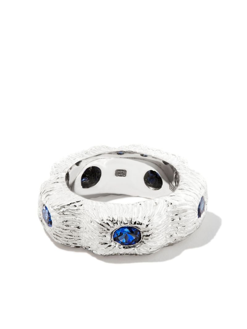 Sterling Silver Extra Sensory Perception Sapphire Ring
