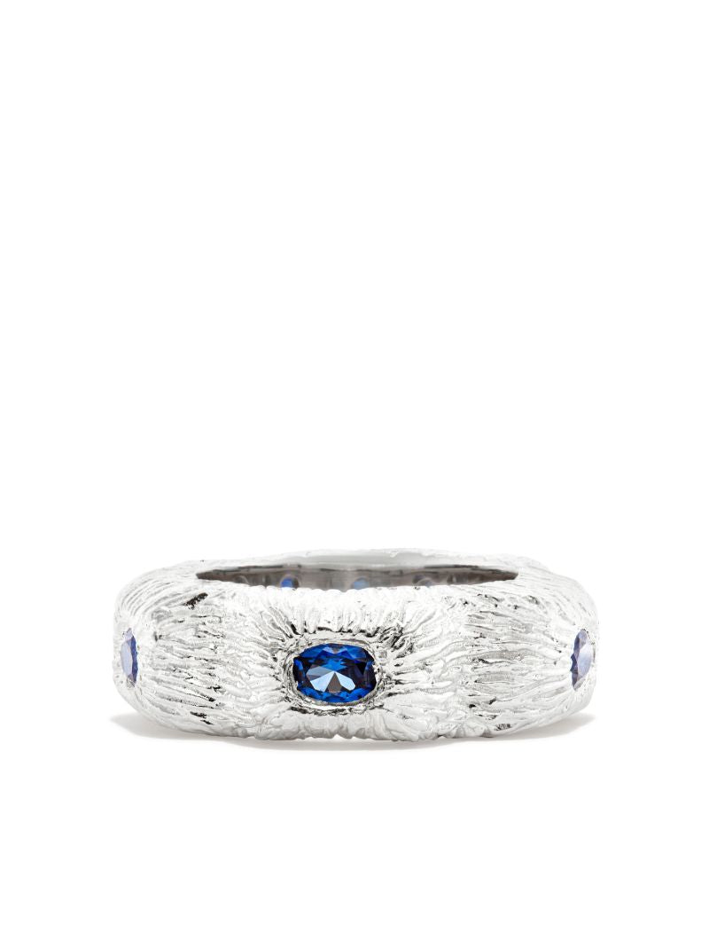Sterling Silver Extra Sensory Perception Sapphire Ring