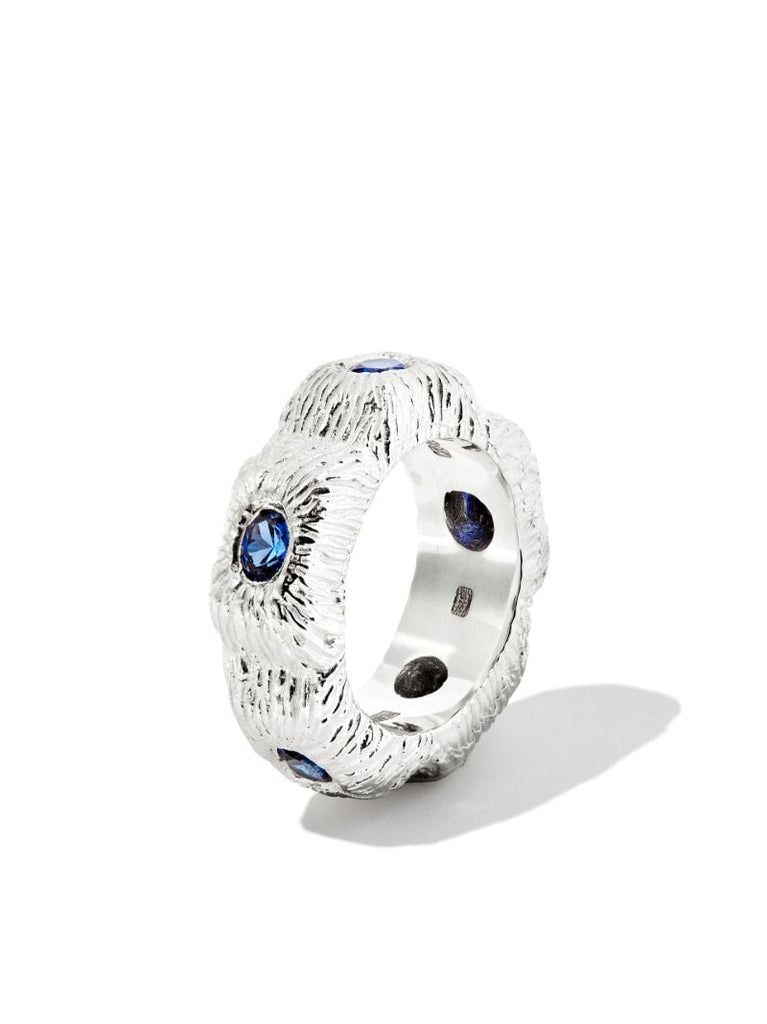 Sterling Silver Extra Sensory Perception Sapphire Ring