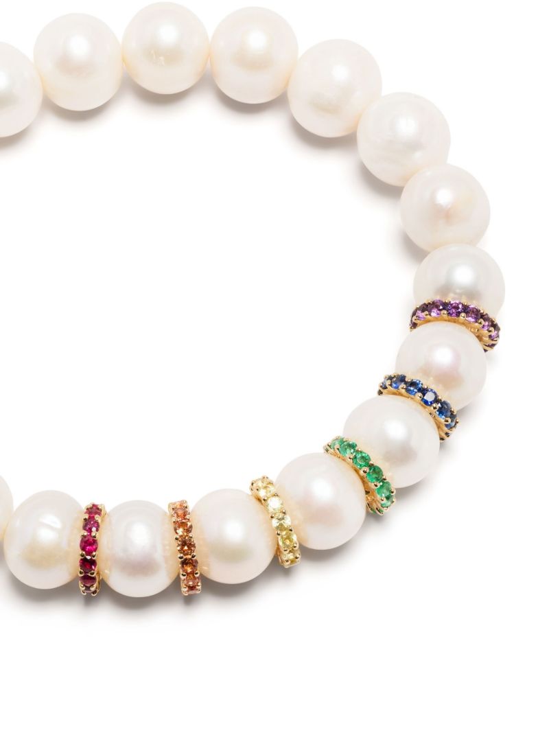 14k Yellow Gold Pearl Bracelet