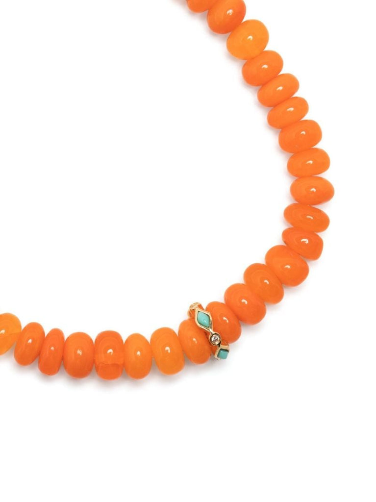 14k Yellow Gold Rondelle Opal and Diamond Bracelet