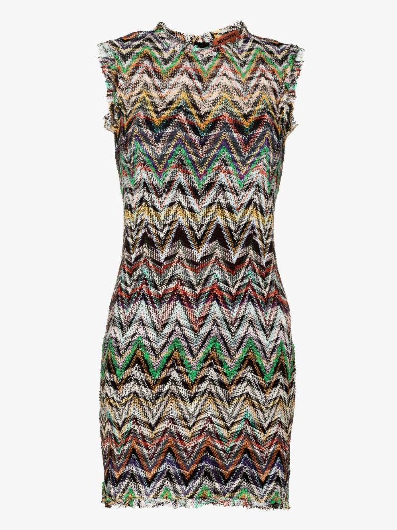 Crochet-knit Mini Dress
