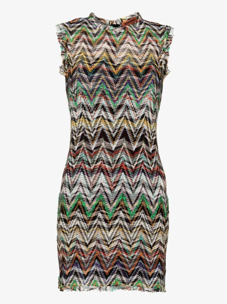 Crochet-knit Mini Dress